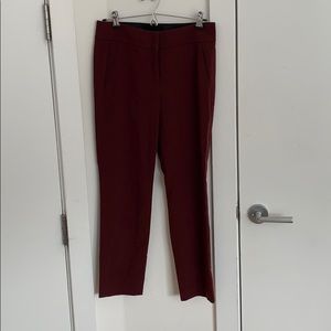 LOFT maroon work pants size 2